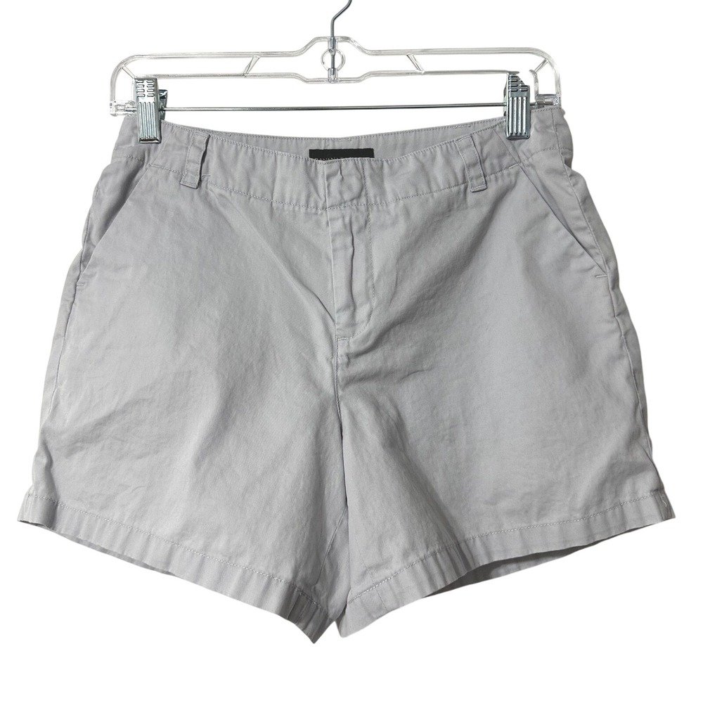 Banana Republic Chino Shorts Womens  Light Gray 100% Cotton Classic Twill Casual